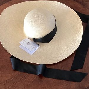 New SensiStudio Genuine Panama Sicilian Stories Haute Beach Lady Straw Hat